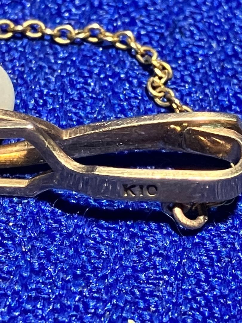 あ*3様 ネクタイピン　パールとゴールドk10