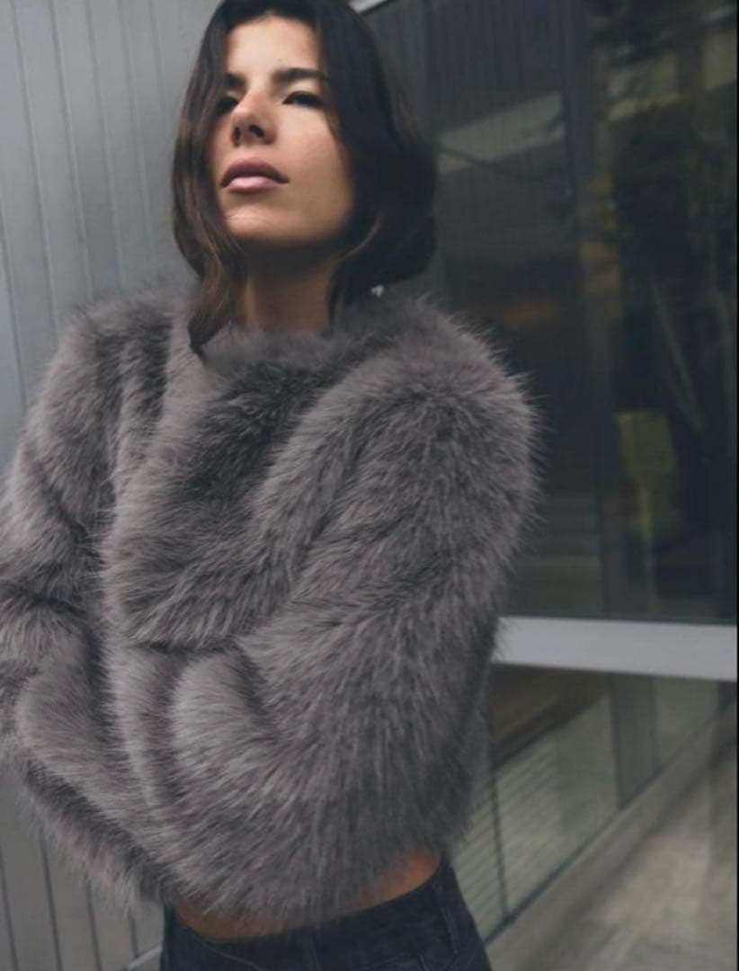 ZARA フェイクファー　ジャケット　コート　XS