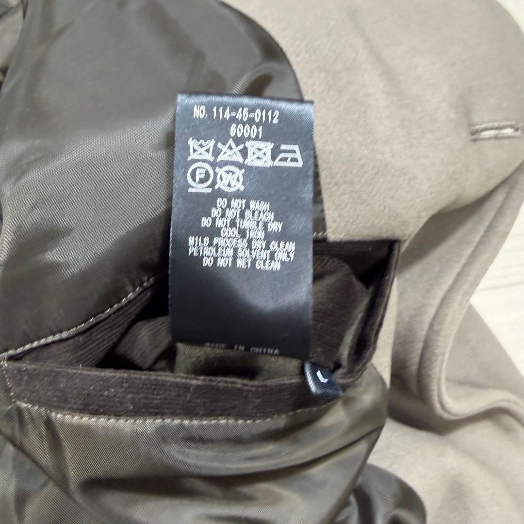 SHIPS スーパー160'S メリノウール メルトン シングル ピーコート L