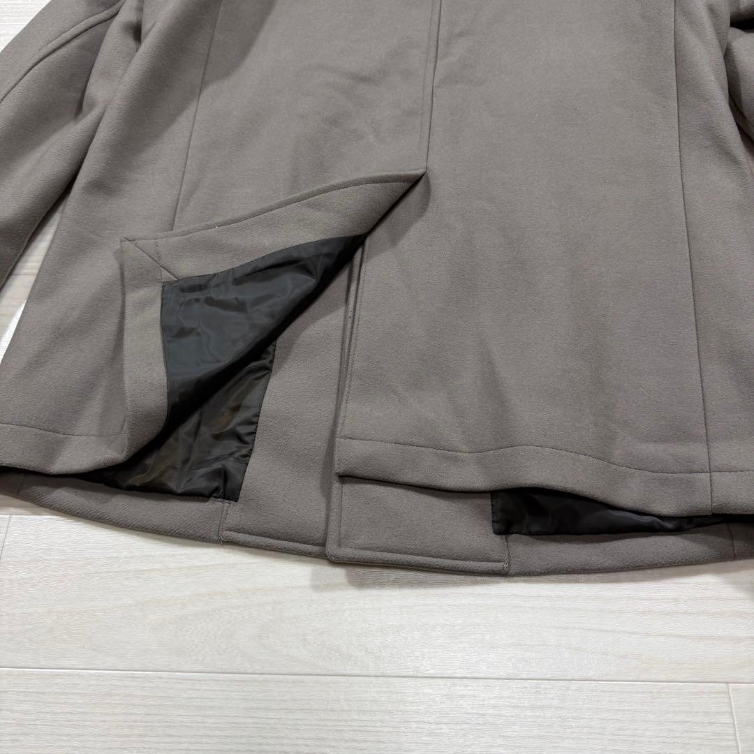 SHIPS スーパー160'S メリノウール メルトン シングル ピーコート L