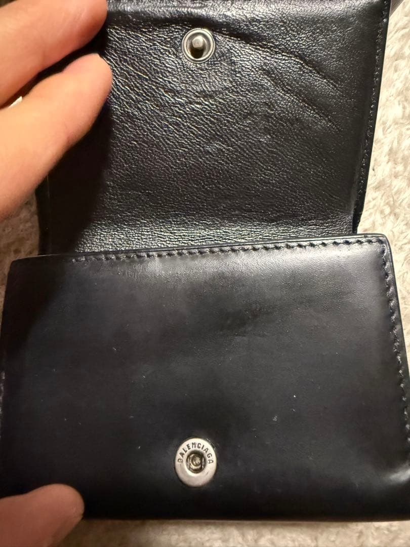 A*a様 BALENCIAGA アワーグラス ブラック 三つ折り財布