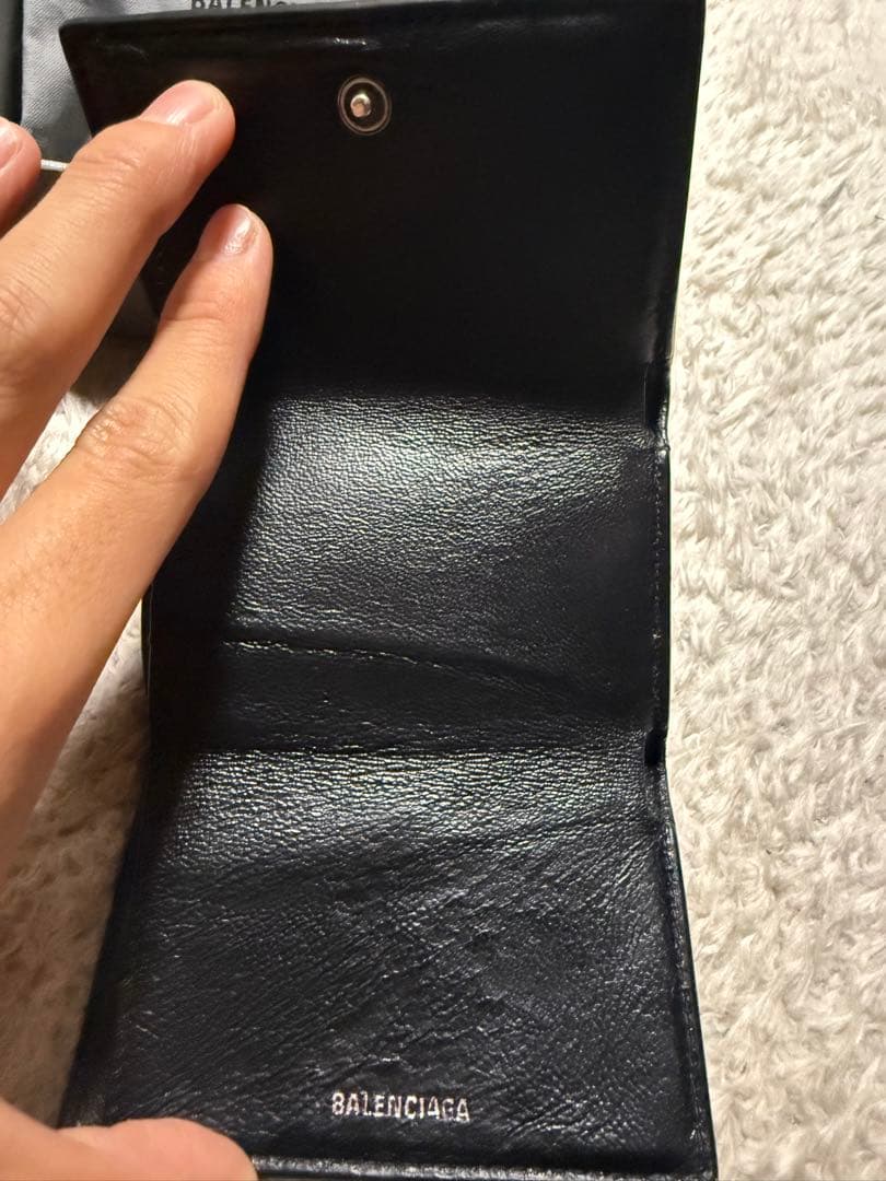 A*a様 BALENCIAGA アワーグラス ブラック 三つ折り財布