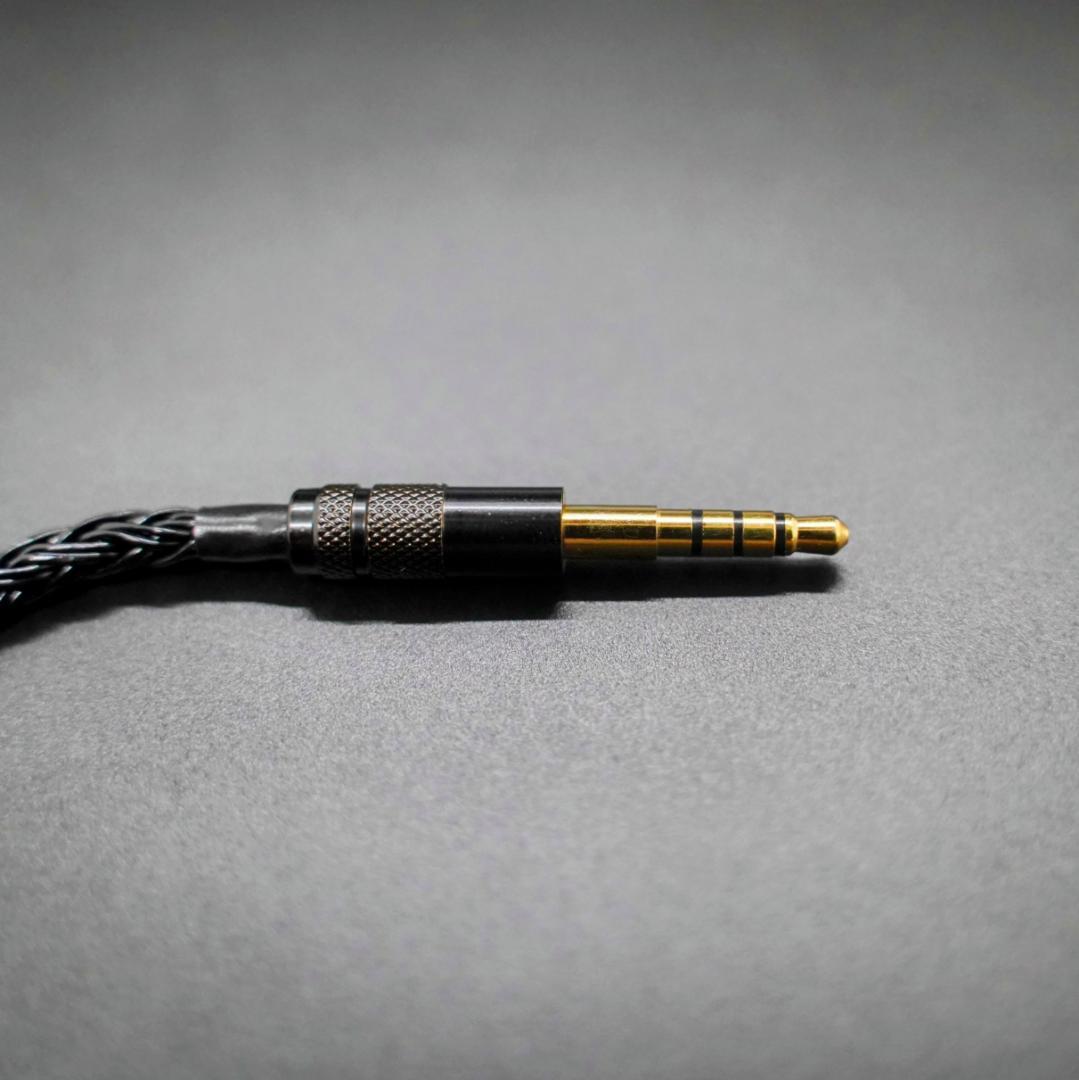 超高評価! SONY MDR-1A 用 最高スペック16芯 OCC銀メッキ 黒