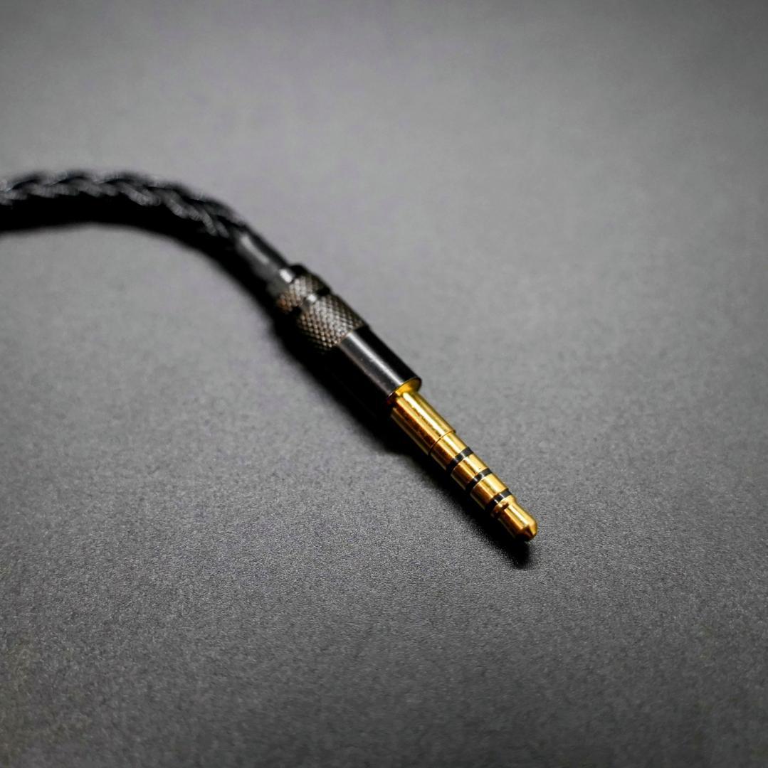 超高評価! SONY MDR-1A 用 最高スペック16芯 OCC銀メッキ 黒