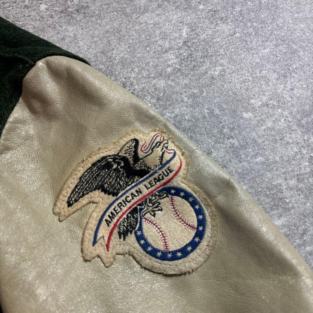 DeLONG usa製 MLB チーム スタジャン アスレチックス