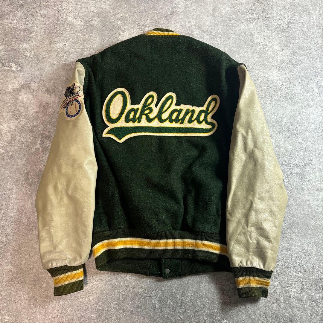 DeLONG usa製 MLB チーム スタジャン アスレチックス