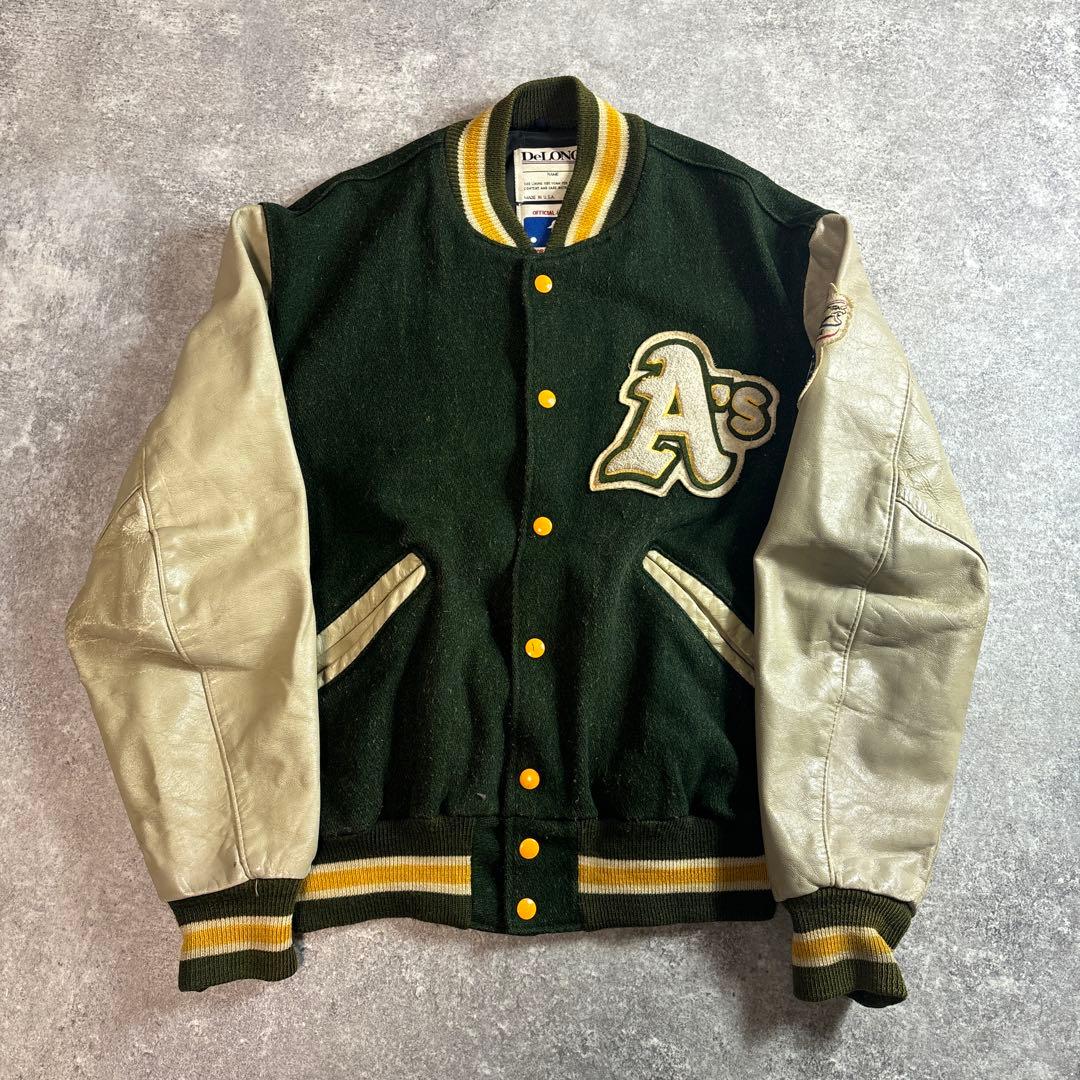 DeLONG usa製 MLB チーム スタジャン アスレチックス