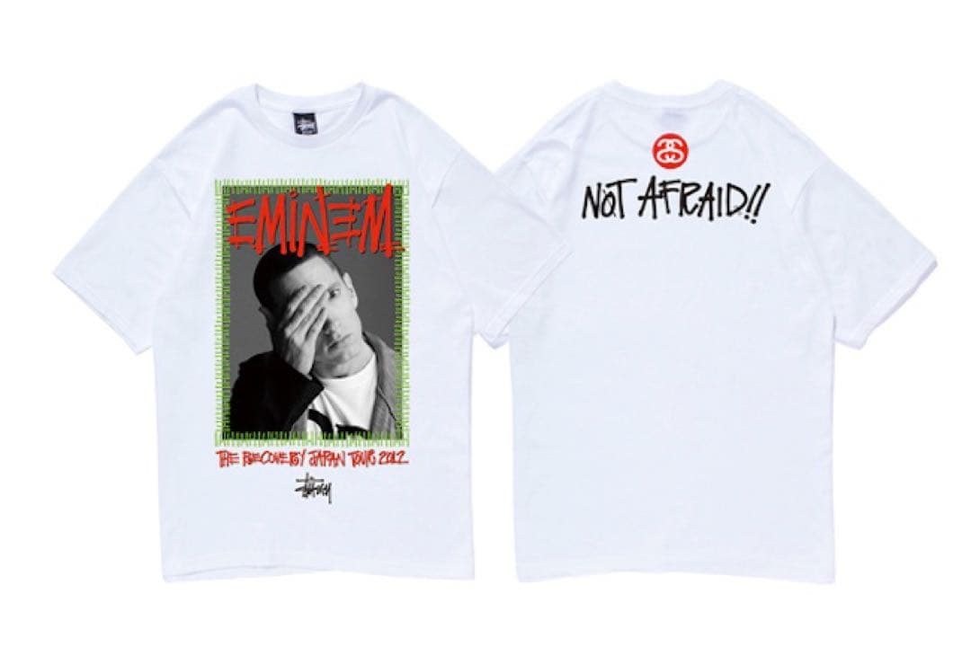 【正規品】STUSSY エミネム　JAPAN TOUR 2012 Tee 白