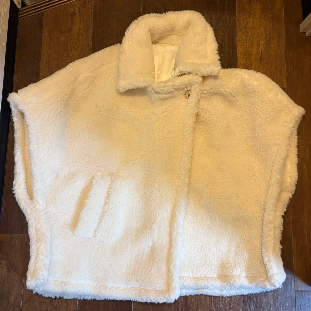 birthday bash ボア　ポンチョ　新品　マックスマーラ