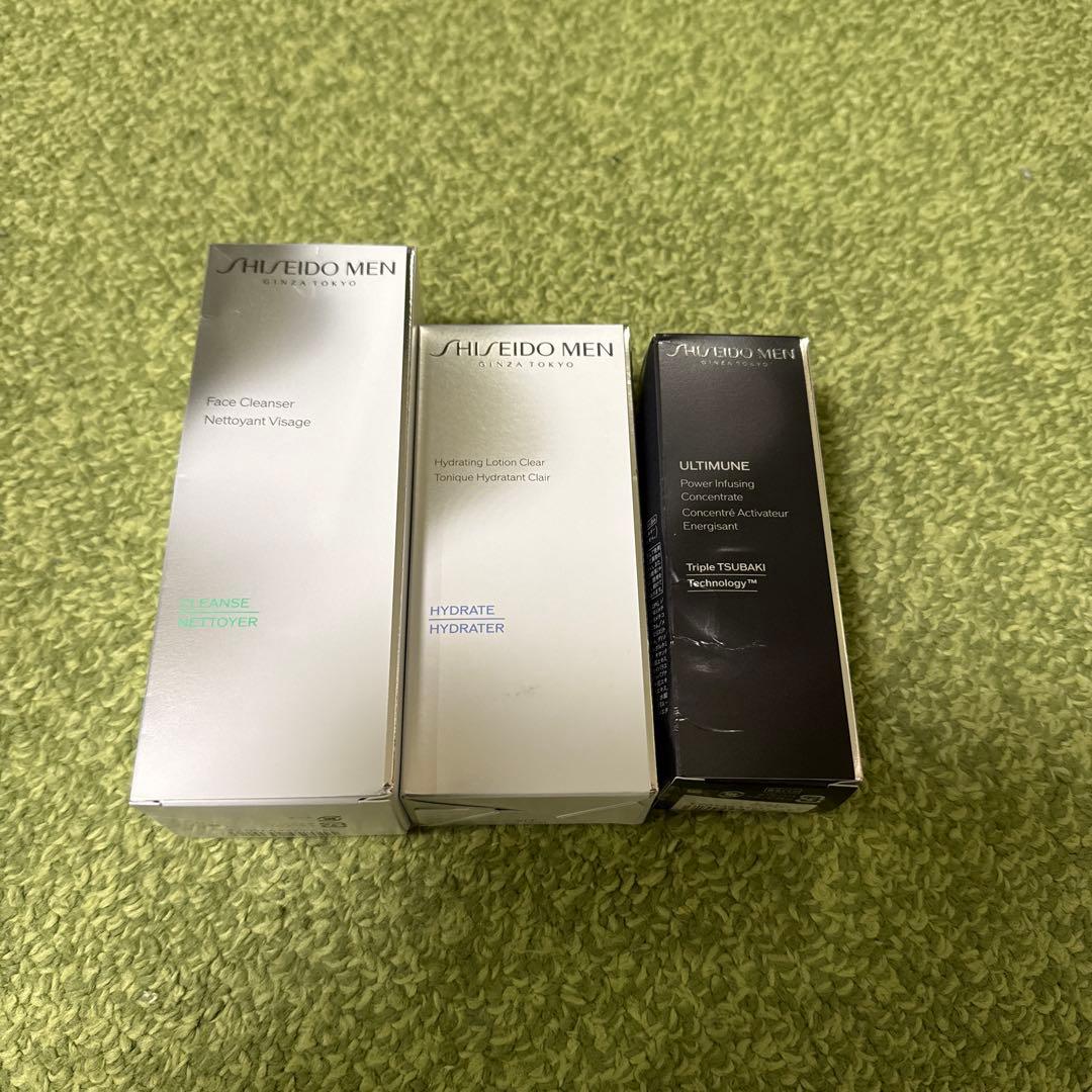 未使用SHISEIDO MEN 3点セット。洗顔・ローション・美容液