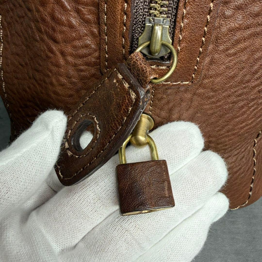 【美品】土屋鞄 トーンオイルヌメ アンティック ボストンバッグ 本革 レザー