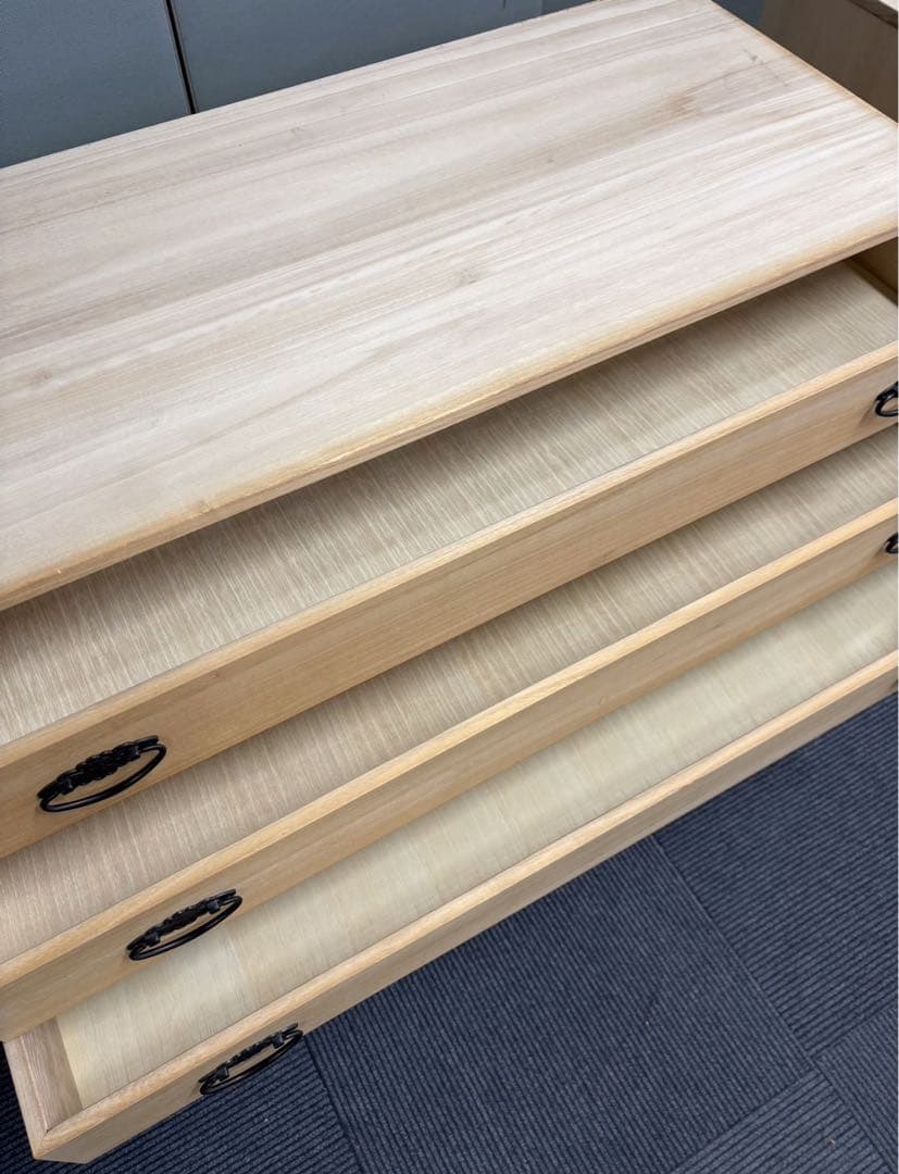 桐たんす 6段 着物用 和ダンス 収納 桐箪笥 関東圏～関西圏送料込み