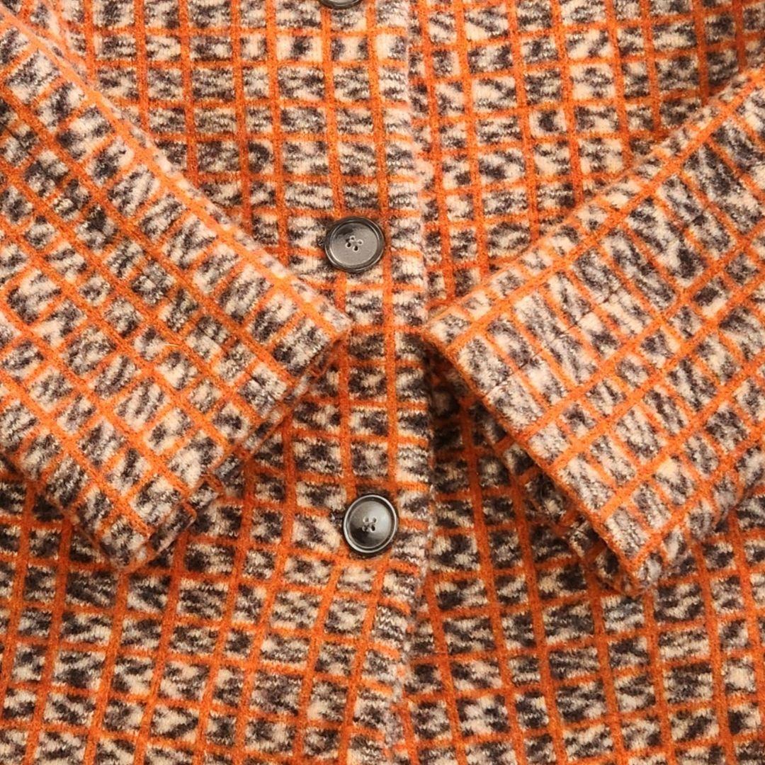 【未使用級】ミッソーニ✨イタリア製 チェスターコート ウール Lサイズ オレンジ