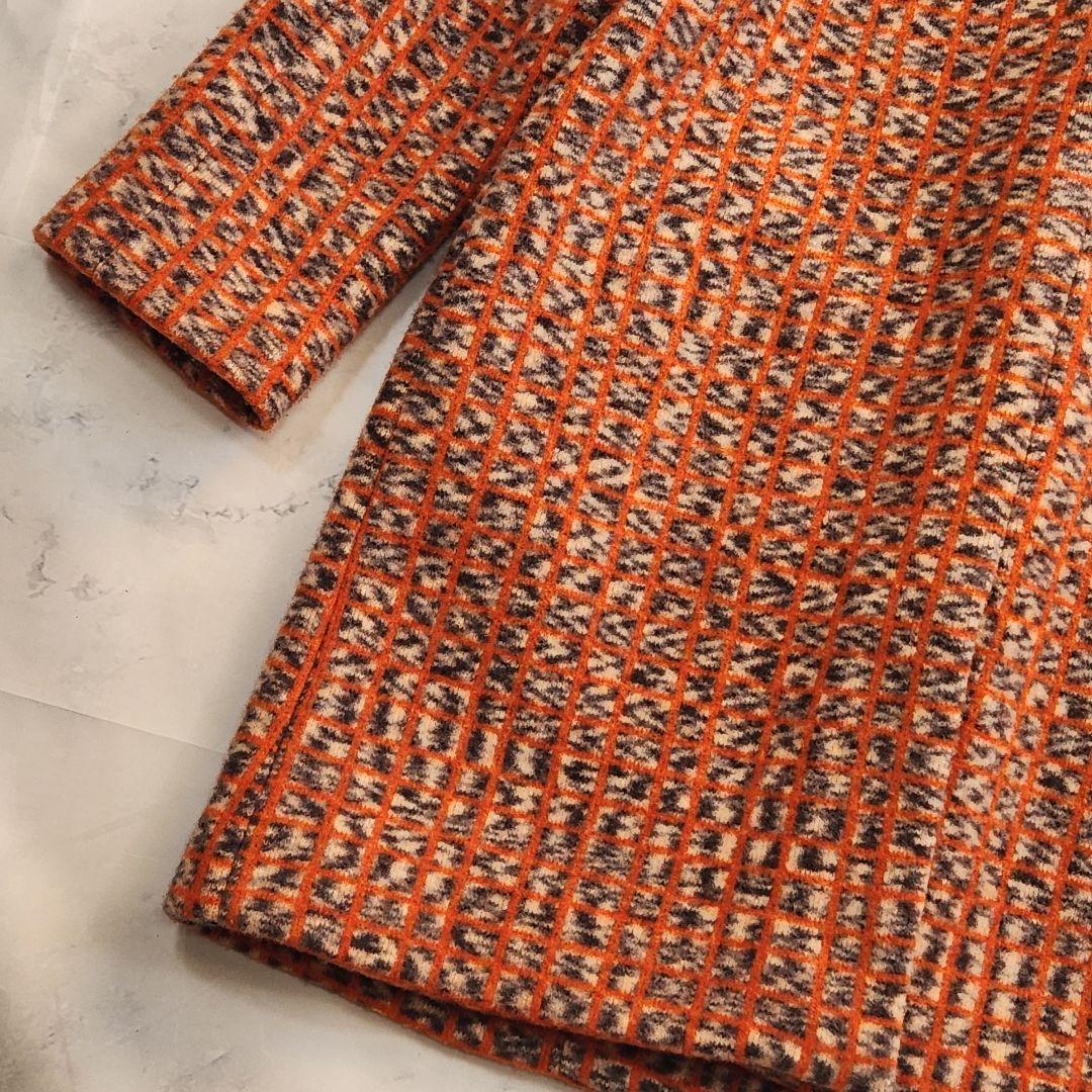 【未使用級】ミッソーニ✨イタリア製 チェスターコート ウール Lサイズ オレンジ