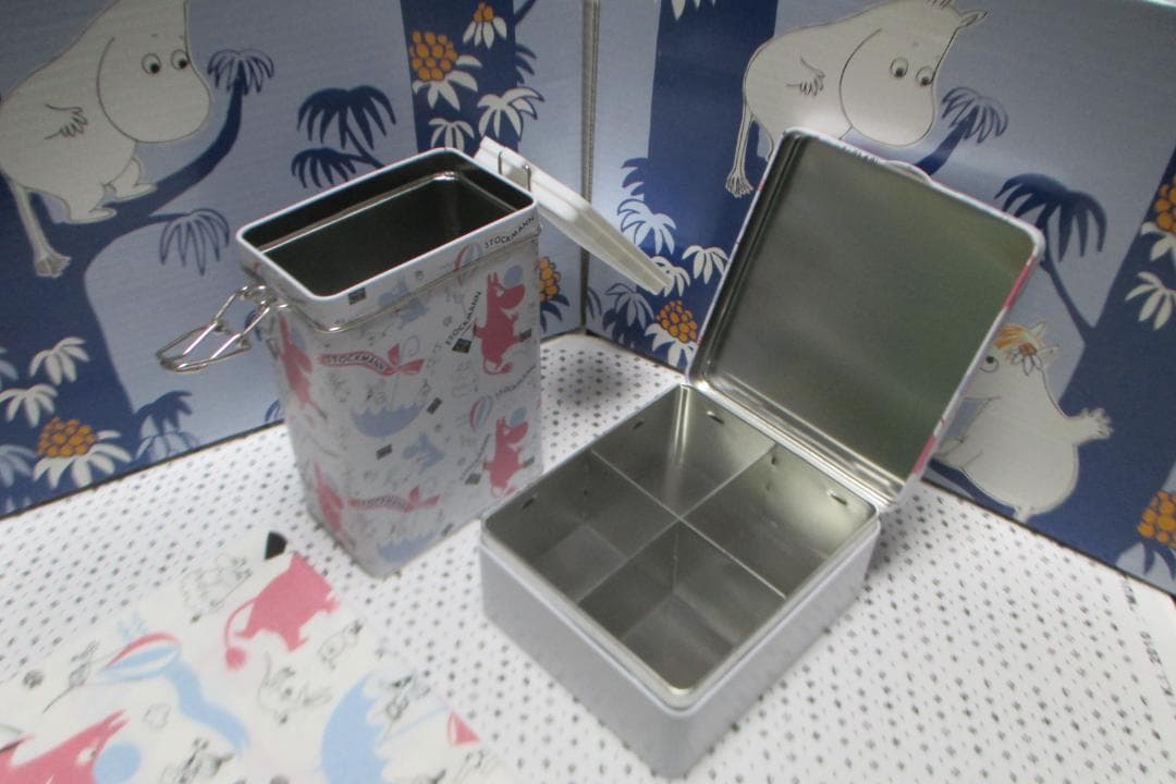 Moomin ストックマン 150周年限定 TIN 缶 & ティータオル セット
