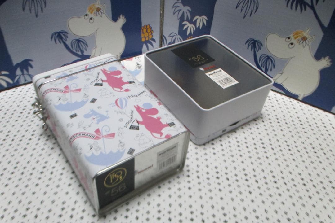 Moomin ストックマン 150周年限定 TIN 缶 & ティータオル セット