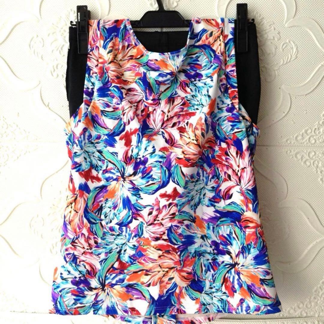 ワコールスイムウェア　セパレート水着 3分丈　SWS732 17LL