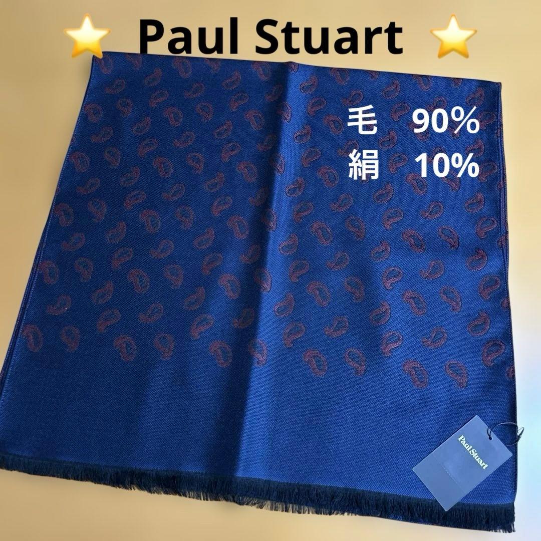 新品・未使用⭐️Paul Stuart マフラー　ペイズリー柄　②