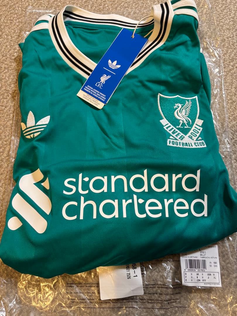 新品 公式 リバプール 3rd サード 長袖 XLサイズ プレミアリーグ