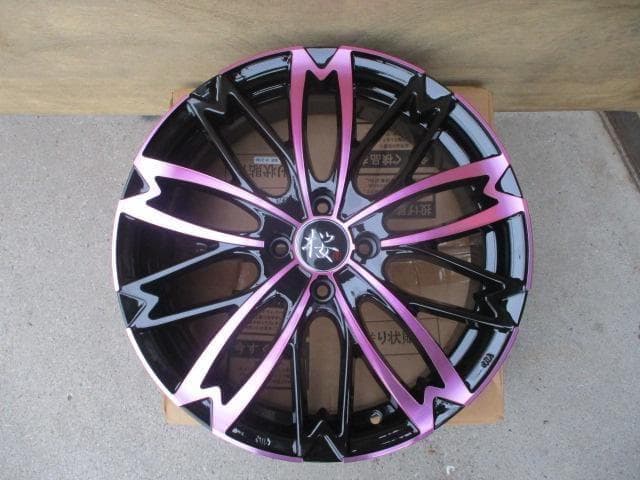 送料込み◇和道　桜　17×6J　100-4H　4本　コンパクトカー・軽自動車