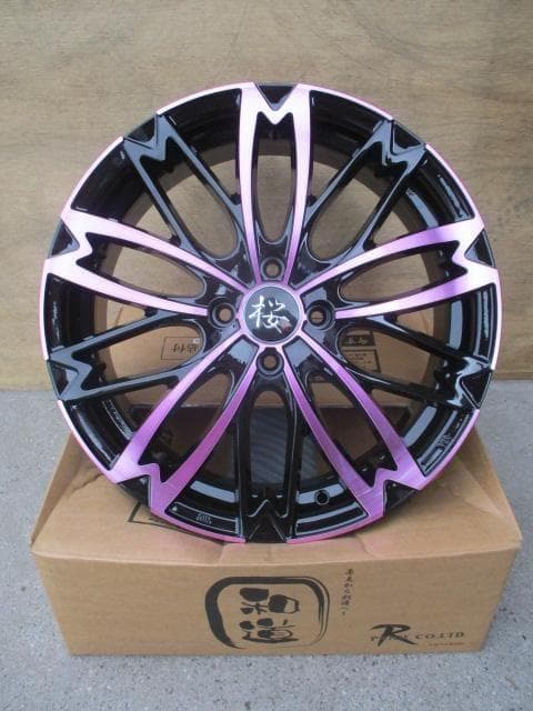 送料込み◇和道　桜　17×6J　100-4H　4本　コンパクトカー・軽自動車