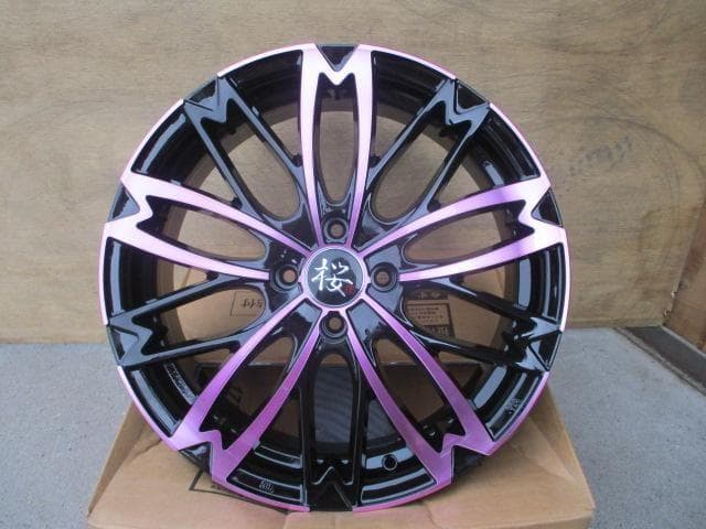 送料込み◇和道　桜　17×6J　100-4H　4本　コンパクトカー・軽自動車