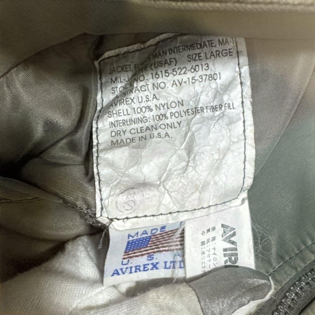 ツ*ヨ様 AVIREX アヴィレックスMA-1フライトジャケットXLベトナム戦争