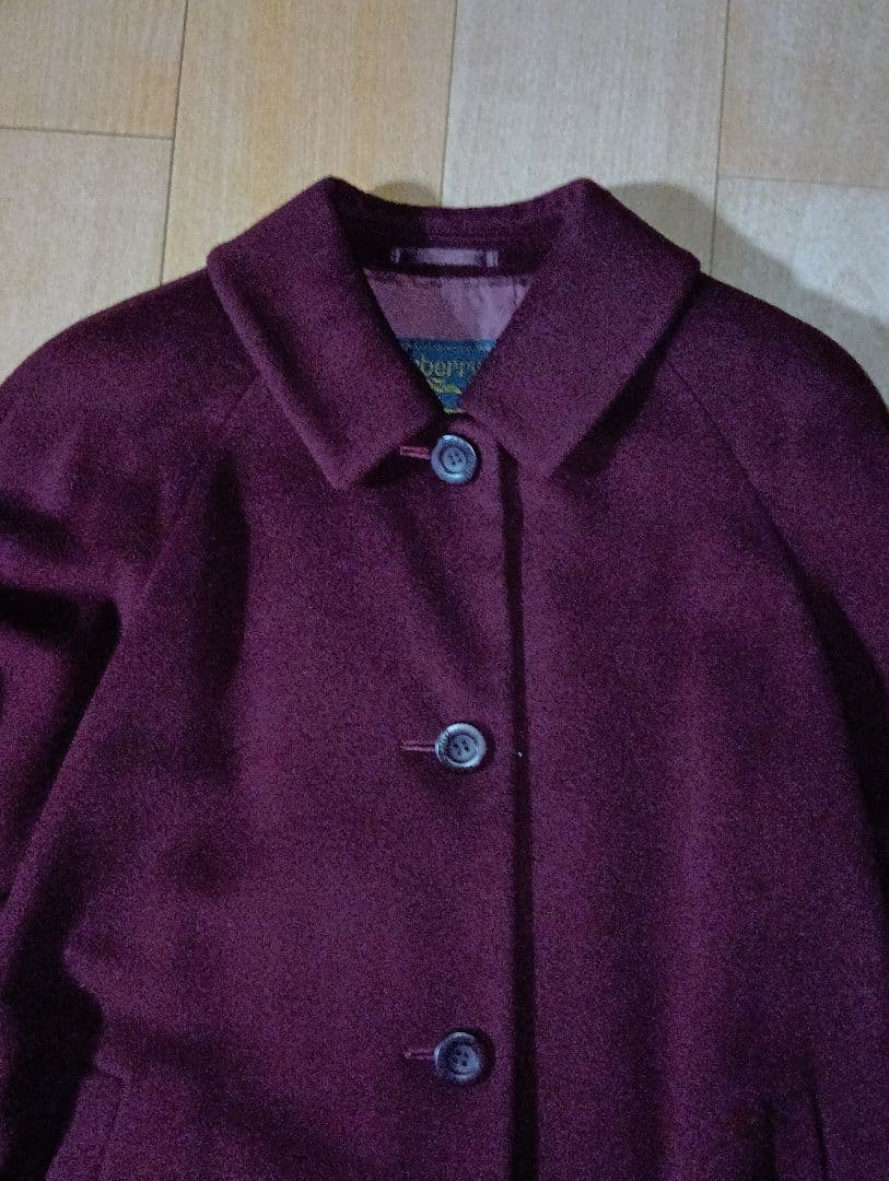 【特価中】【金タグ】未着用Burberry'sアンゴラ100%コート9AR