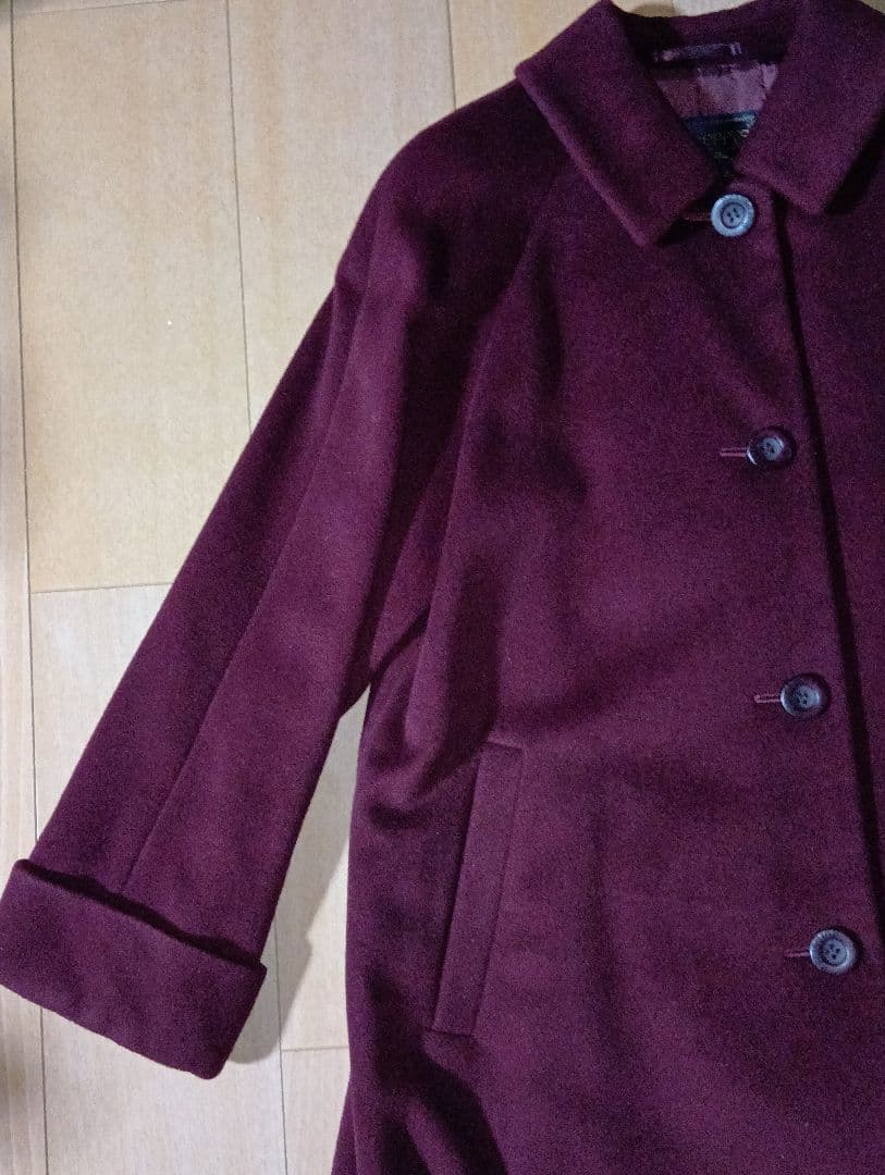 【特価中】【金タグ】未着用Burberry'sアンゴラ100%コート9AR