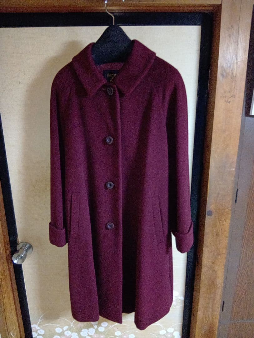 【特価中】【金タグ】未着用Burberry'sアンゴラ100%コート9AR