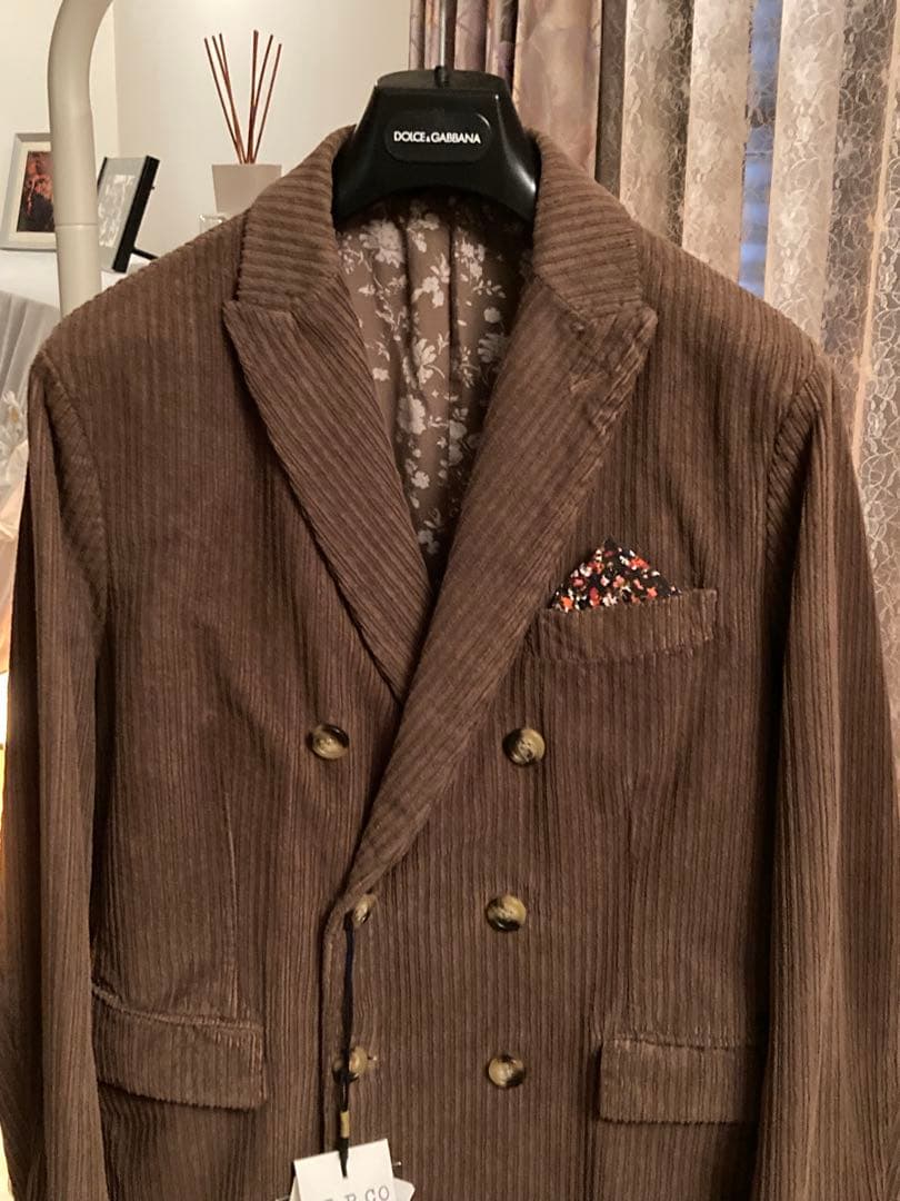 AT.P.CO新品未使用タグ付コーデュロイチェスターコートmadeinITALY