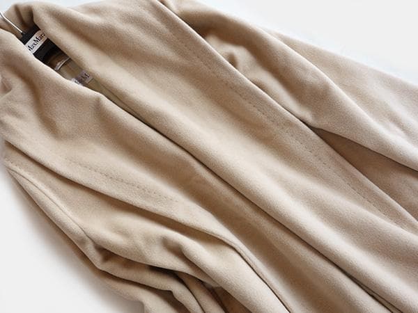 き*ん様 マックスマーラカシミアウールショールカラーベルテッドコート■38白タグ