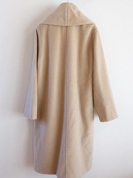 き*ん様 マックスマーラカシミアウールショールカラーベルテッドコート■38白タグ