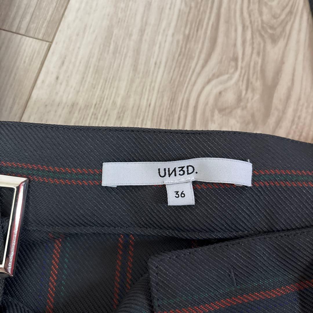 UN3D. ストライプ柄サロペット アンスリード　オールインワン