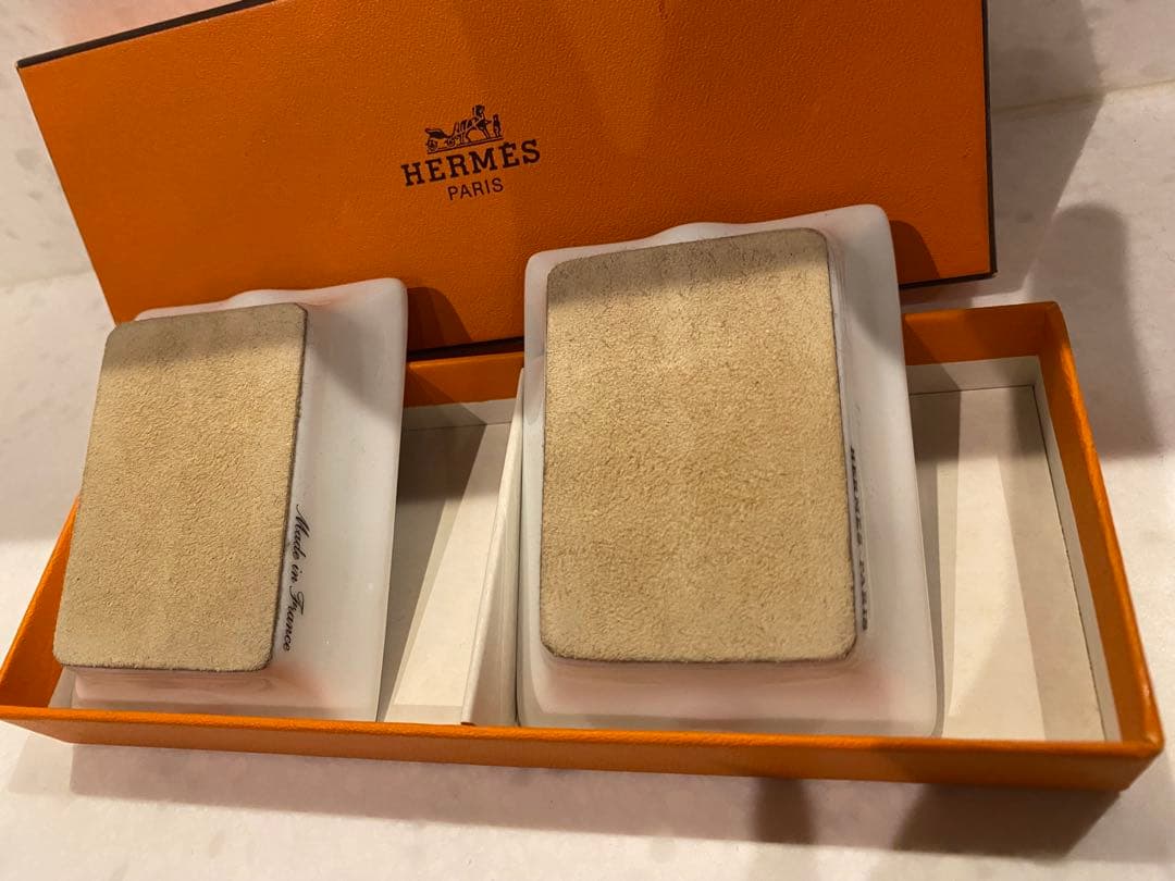 HERMES 陶器製ミニ灰皿 2個セット