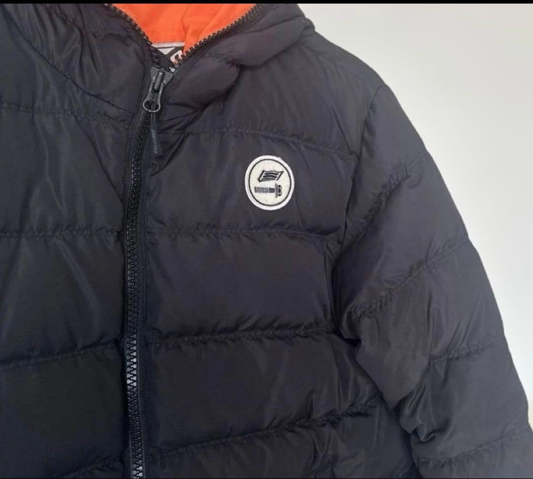 HYOD ヒョウドウ　ダウンジャケット　ブラック　オレンジ　サイズL