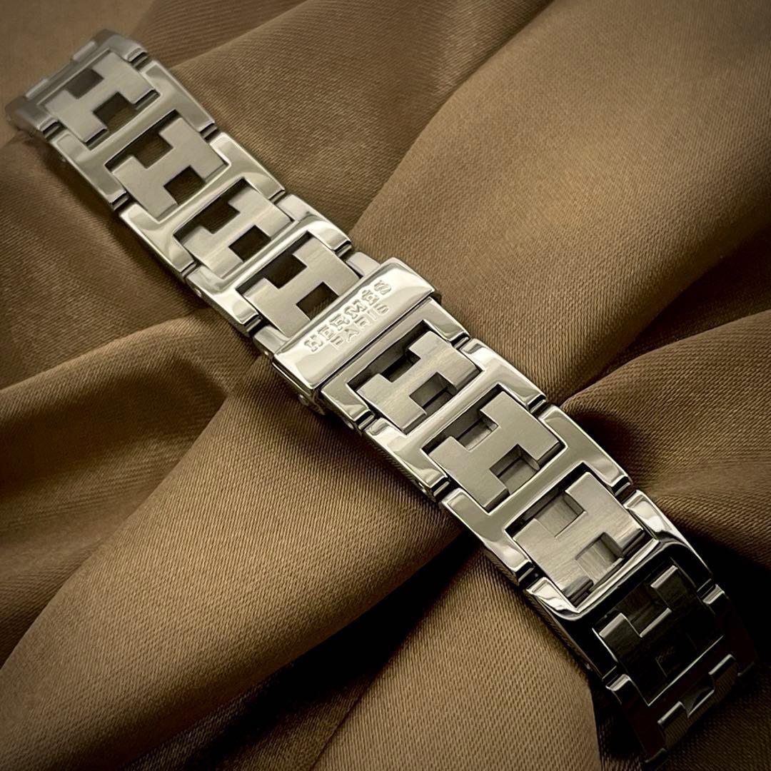 T136 エルメス クリッパー CL4.210 白文字盤 クォーツ