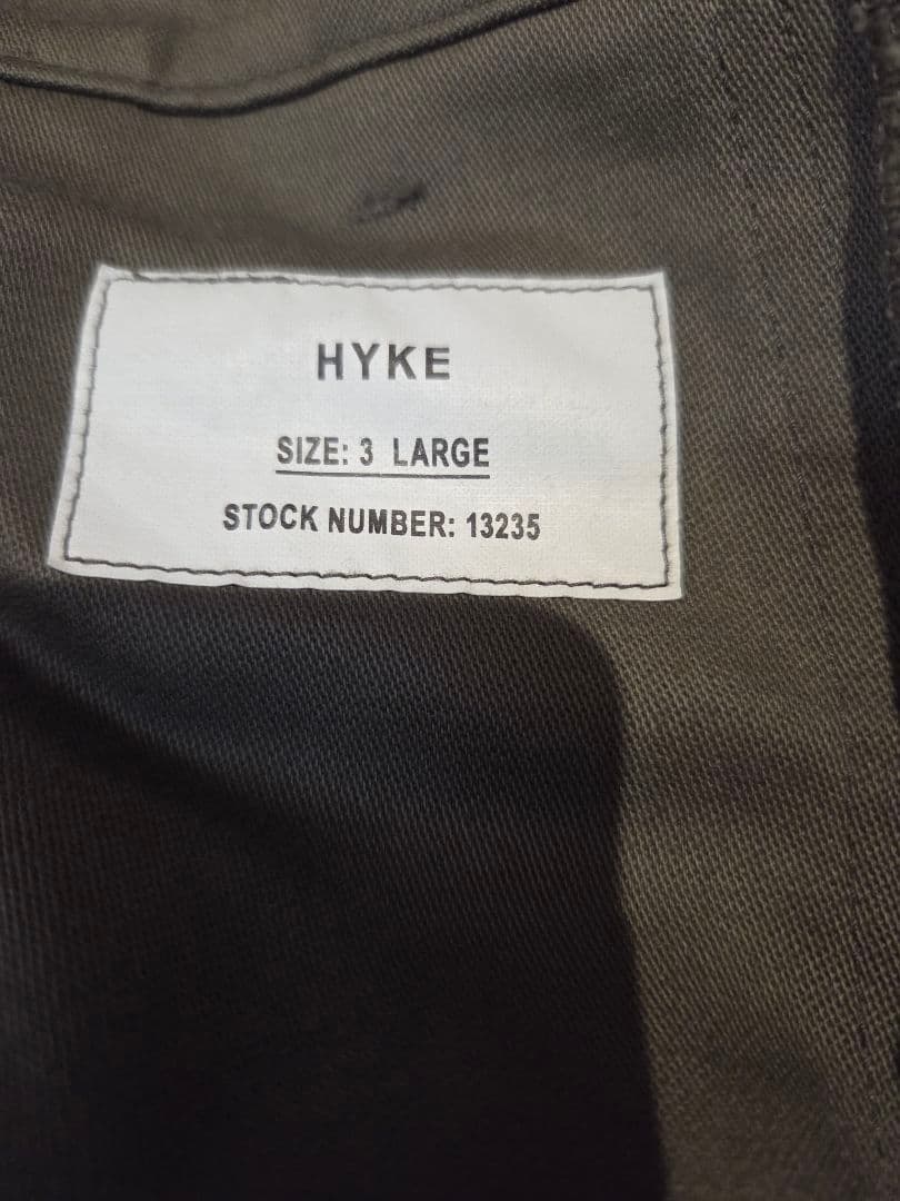 【HYKE(ハイク)】BACK SATIN BAKER PANTS　3