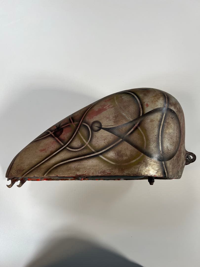 【70’sオールドペイント②】当時モノ　スポタン　ハーレー　タンク　バイク