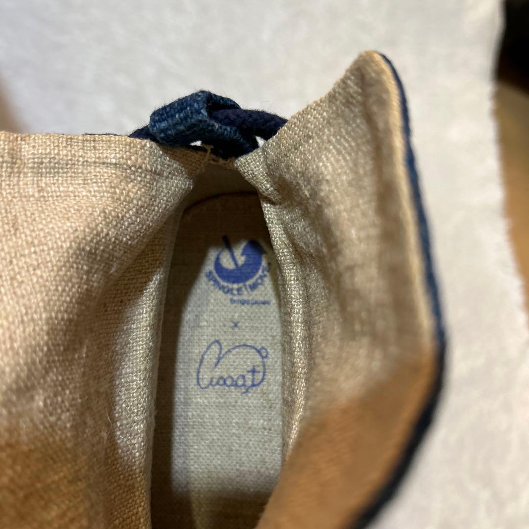 希少 USAATO spingle move 手紡ぎ ミドルカットシューズ