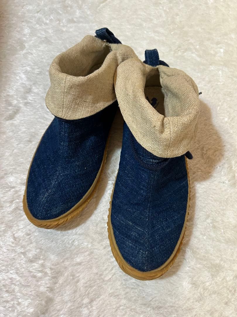 希少 USAATO spingle move 手紡ぎ ミドルカットシューズ