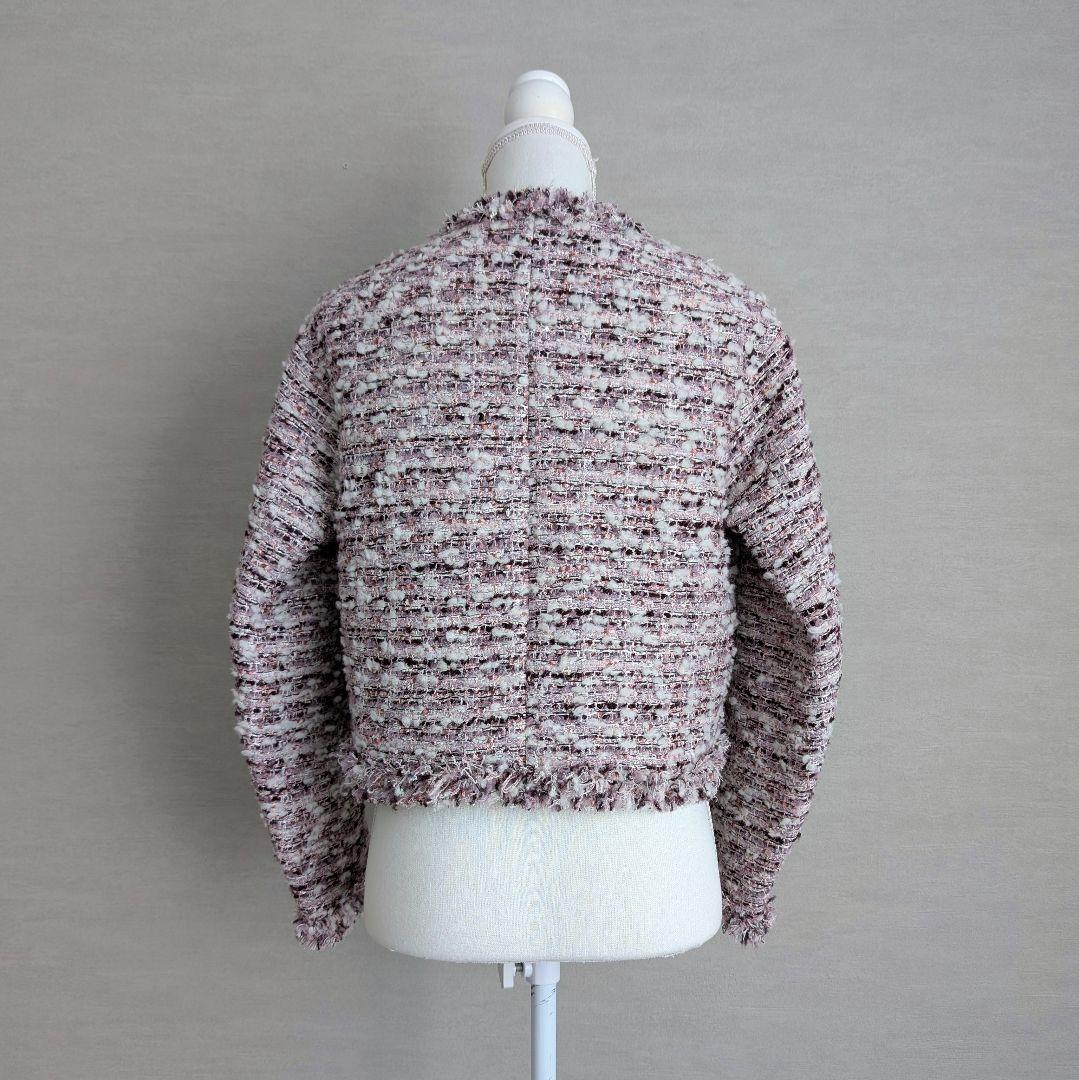 TOMORROWLAND ライラックファンシー フリンジカラーレスジャケット