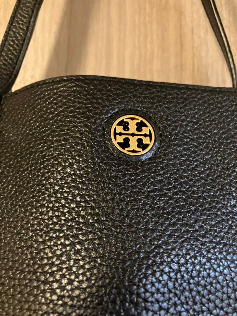 【美品】Tory Burch ブラックトートバッグ
