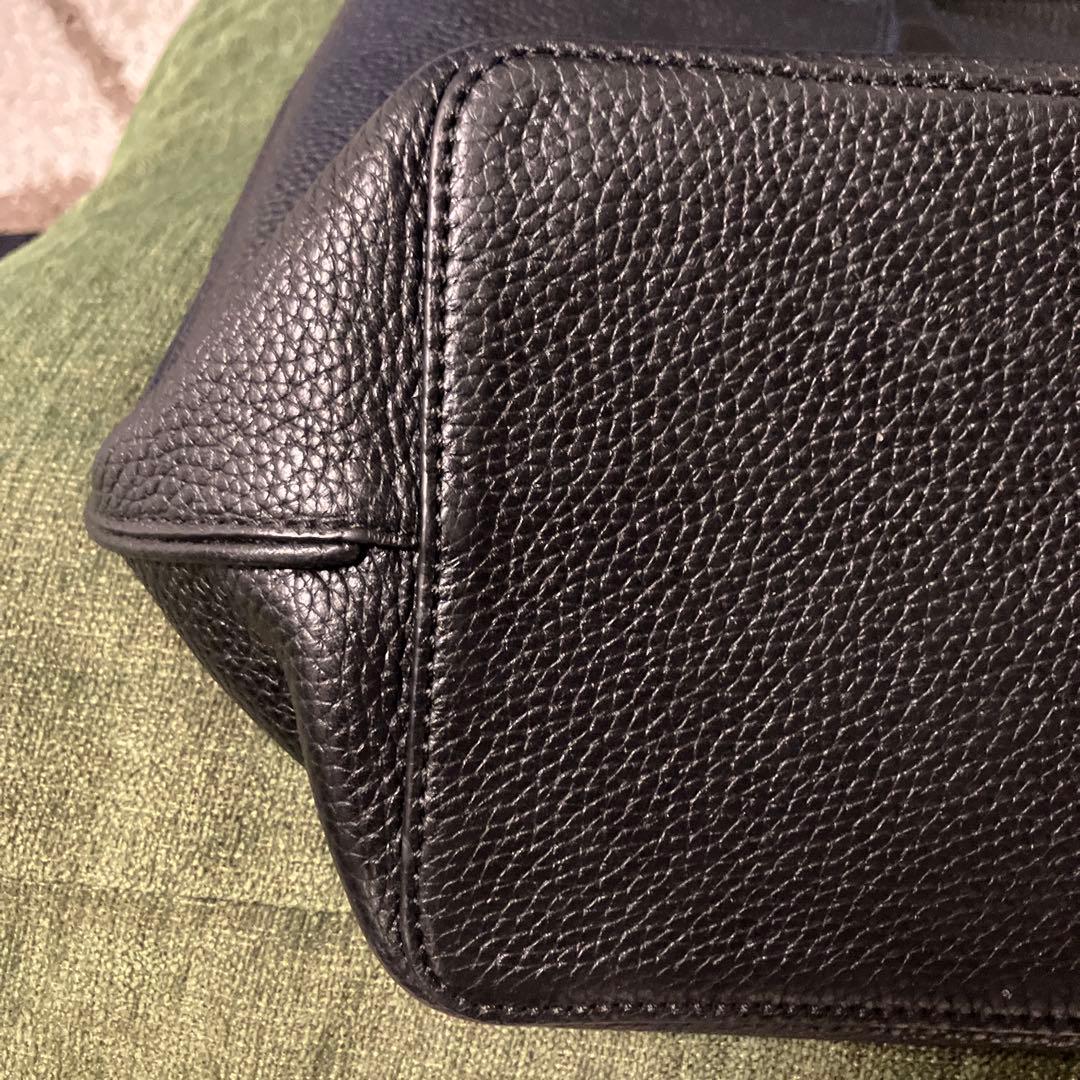 【美品】Tory Burch ブラックトートバッグ