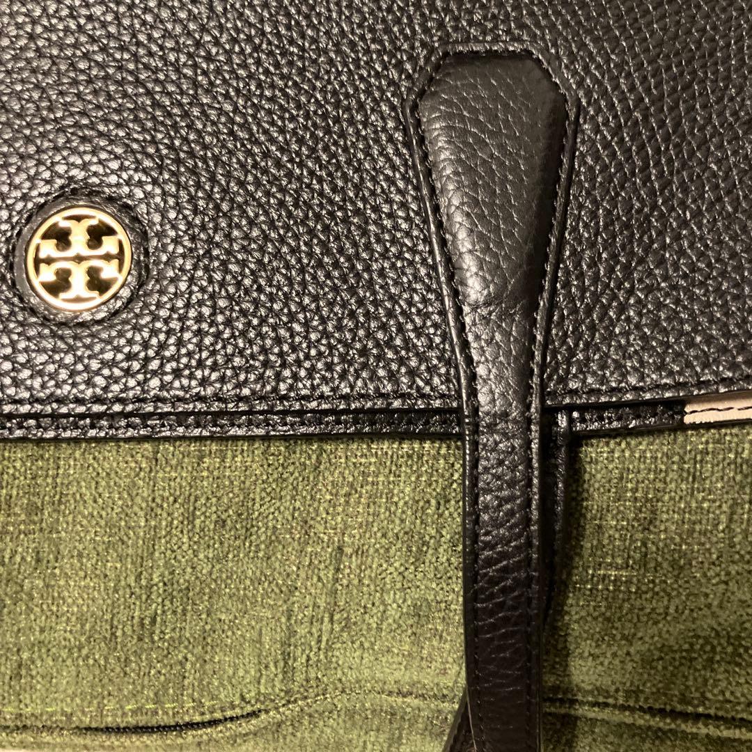 【美品】Tory Burch ブラックトートバッグ