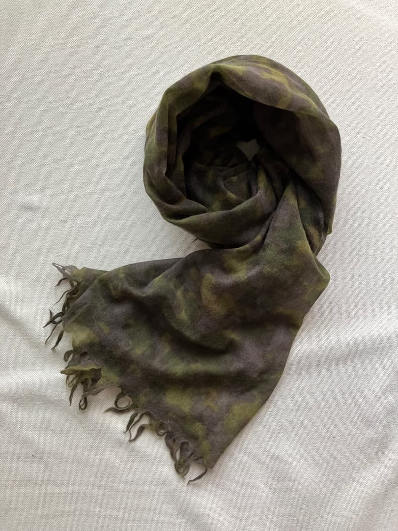最終セール！DRIES VAN NOTEN カモフラージュ大判ストール