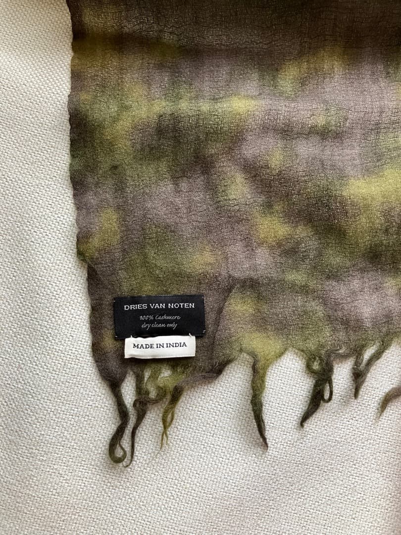 最終セール！DRIES VAN NOTEN カモフラージュ大判ストール