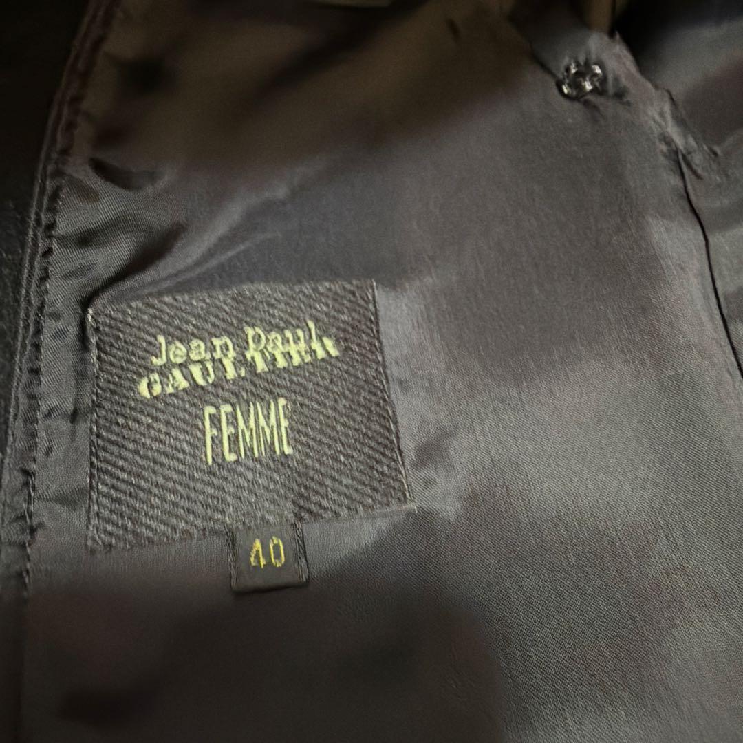 Jean Paul Gaultier ブラック チェスターコート 40