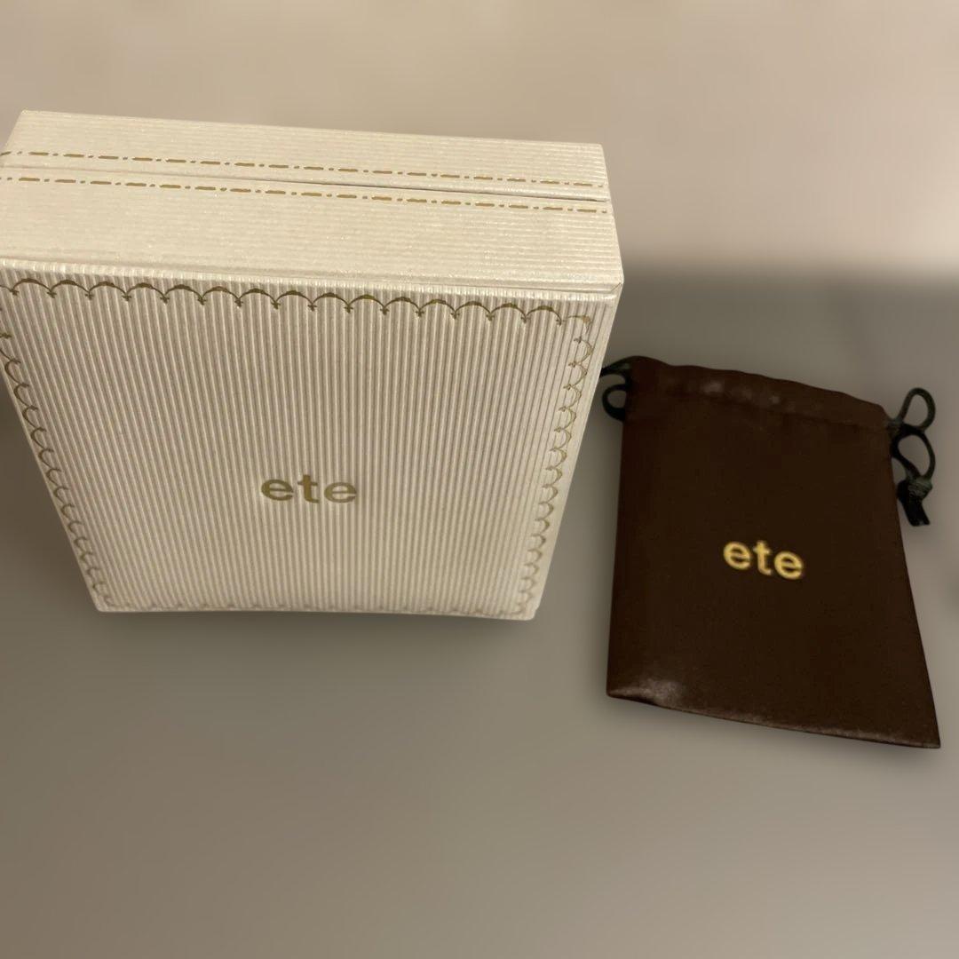 ◉ete ロングネックレス　イエローゴールド　10K淡水パール