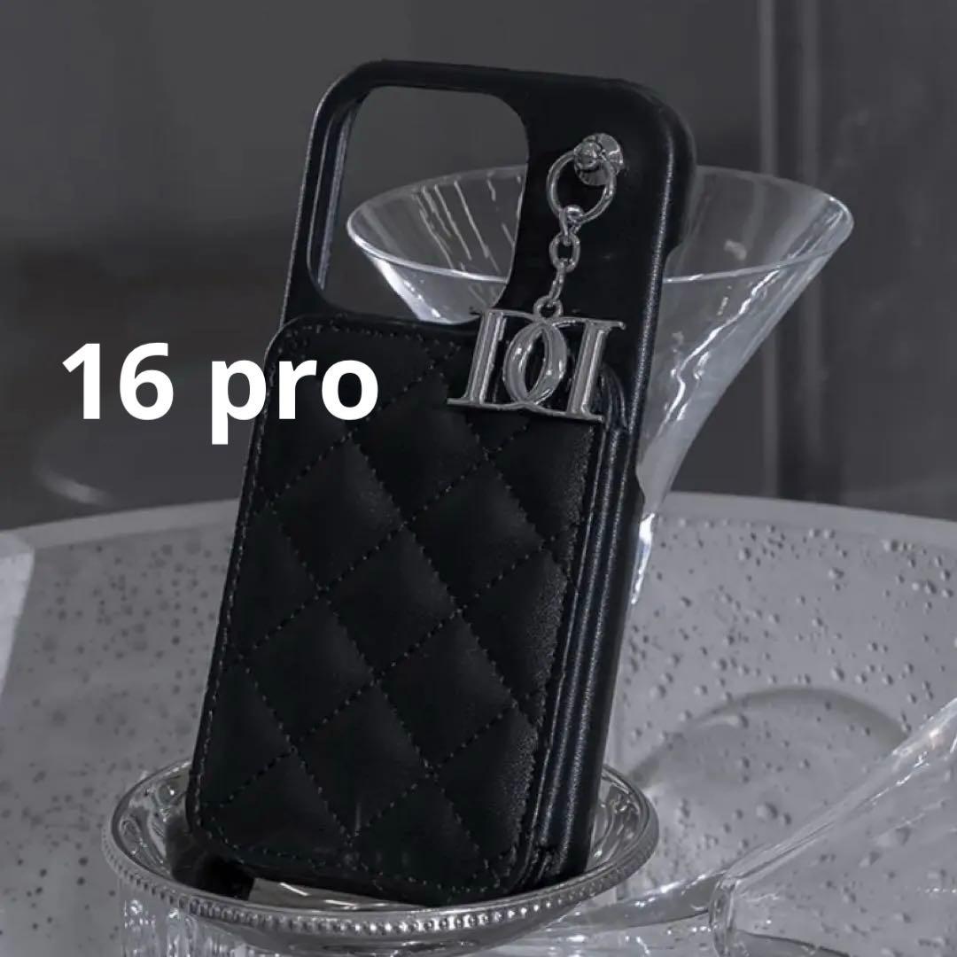 キルティングミラーDDチャームiPhoneケース 16pro